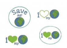 Stickserie - Love My Planet